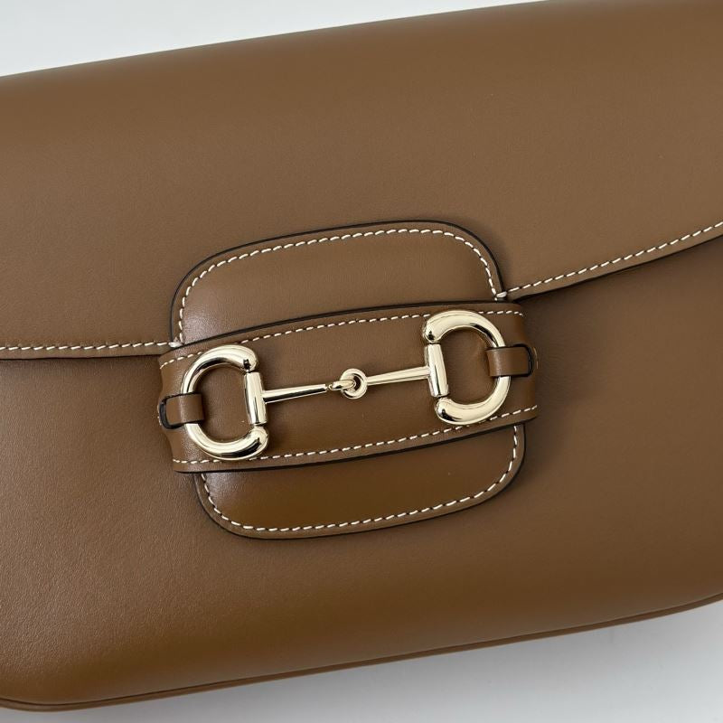 Gucci Horsebit 1955 Bruin Medium dames Schoudertas • Preloved