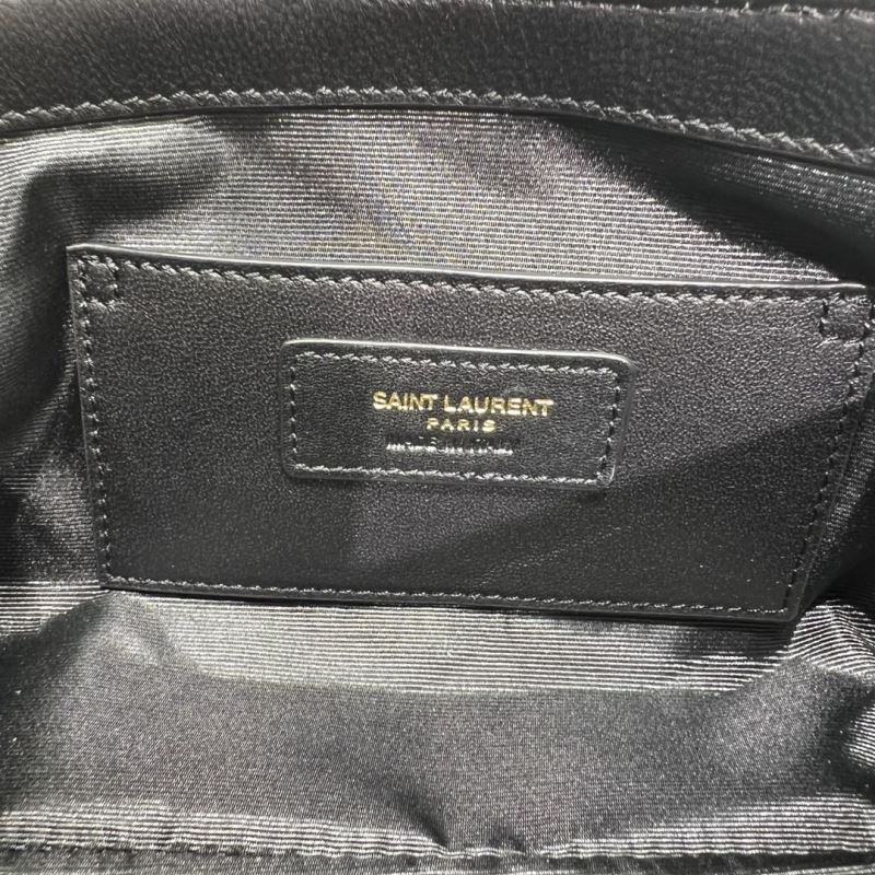Saint Laurent Quilted Tote Bag Zwart Preloved Designer Schoudertas