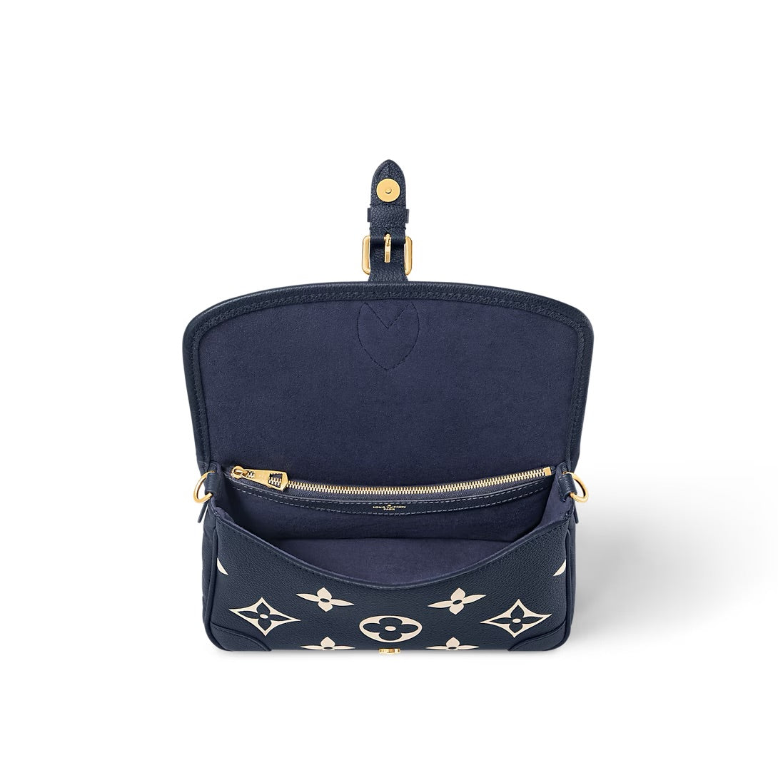 Louis Vuitton Diane Bag Navy / Crème Monogram Empreinte Leder