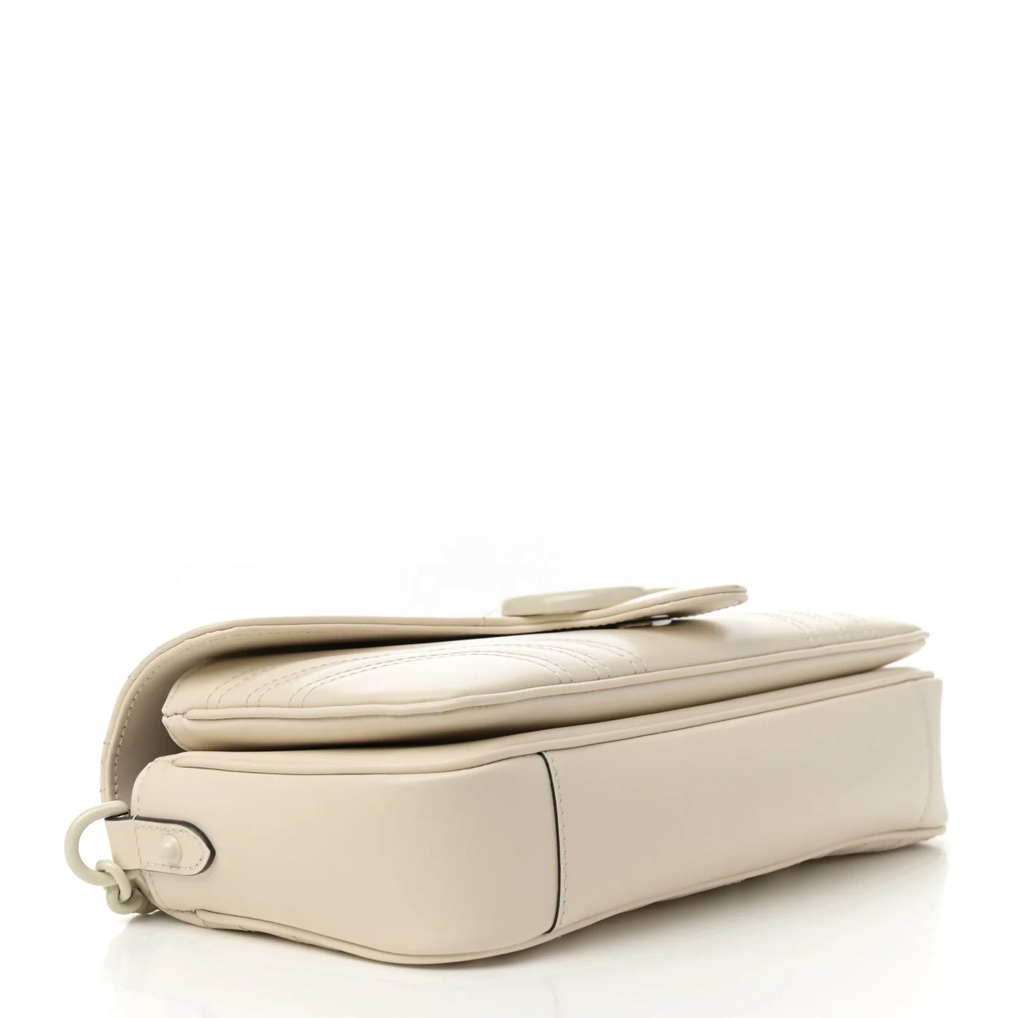 Gucci Marmont Monochrome Wit Small dames Schoudertas Matelassé • Preloved