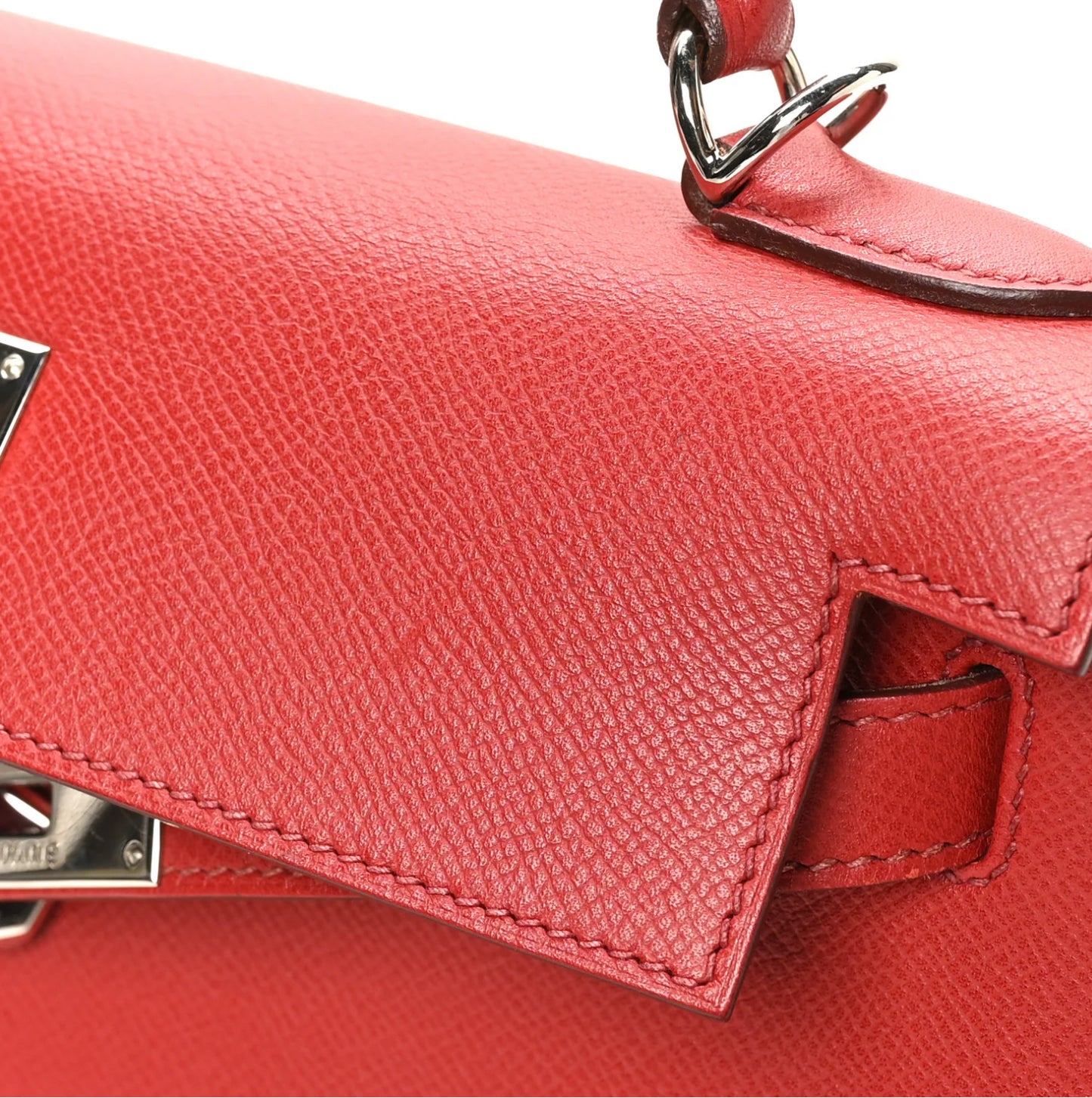 HERMES Epsom Kelly Sellier 28 Rouge Casaque