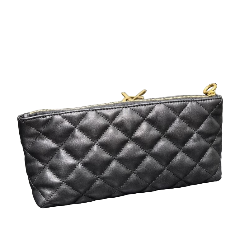 Saint Laurent Quilted Tote Bag Zwart Preloved Designer Schoudertas