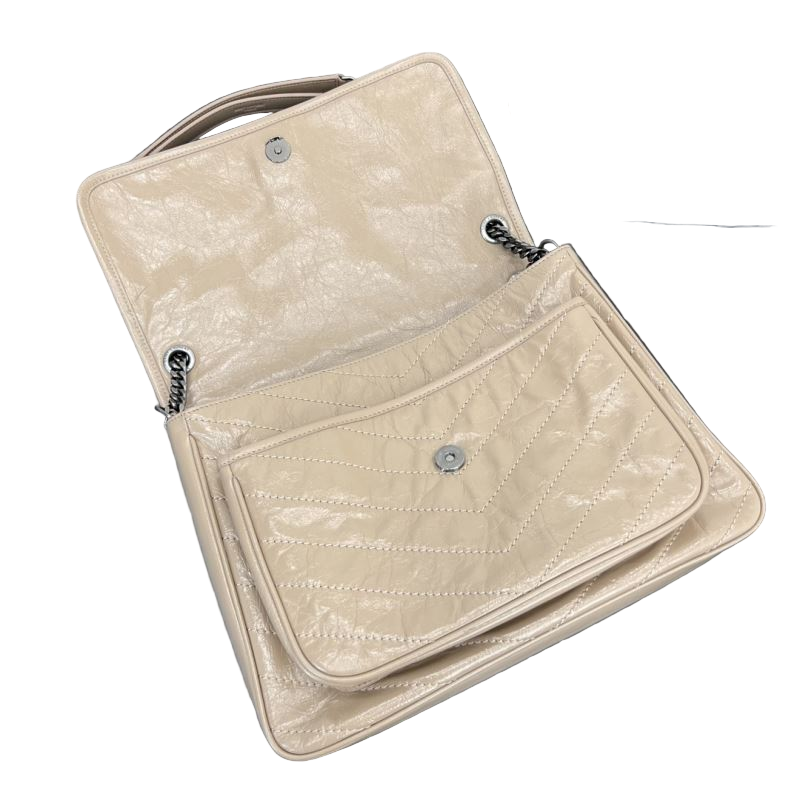 Saint Laurent Niki Medium Blanc Vintage Preloved Designer Schoudertas