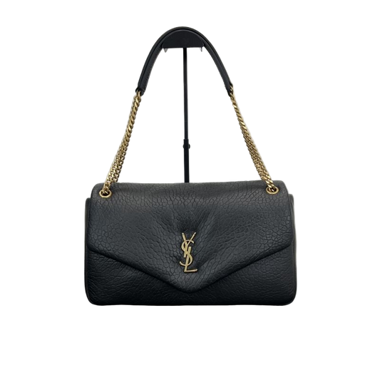 Saint Laurent Calypso Large Zwart Preloved Designer Schoudertas