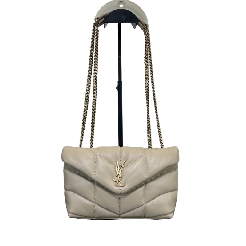 Saint Laurent LouLou Toy Puffer – Blanc Vintage Preloved Designer Schoudertas
