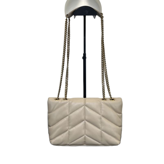 Saint Laurent LouLou Toy Puffer – Blanc Vintage Preloved Designer Schoudertas