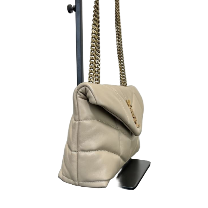 Saint Laurent LouLou Toy Puffer – Blanc Vintage Preloved Designer Schoudertas