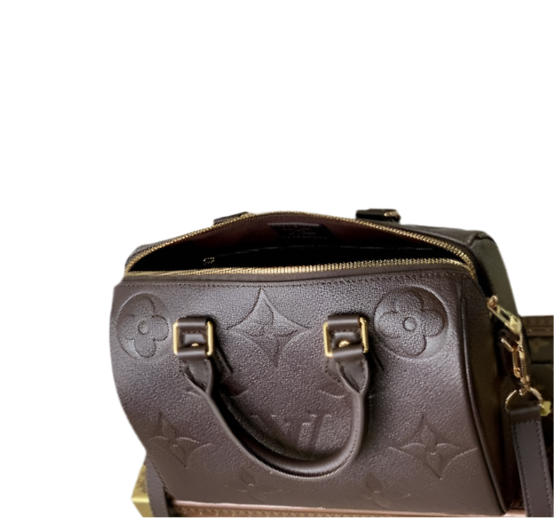 Louis Vuitton Speedy Bandoulière 20 Grenat – Monogram Empreinte Schoudertas