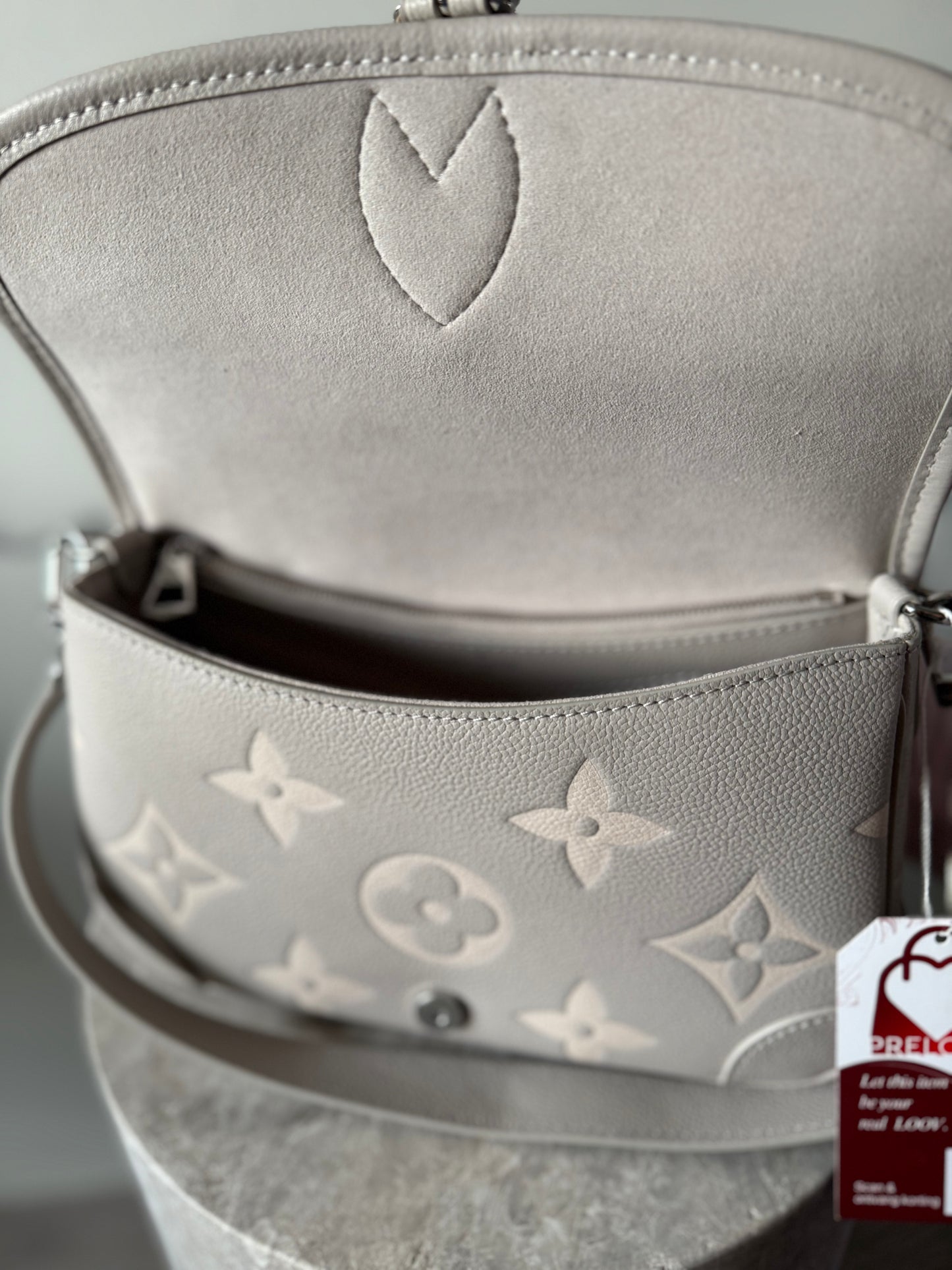 Louis Vuitton Diane dames tas schoudertas Brume Quartz