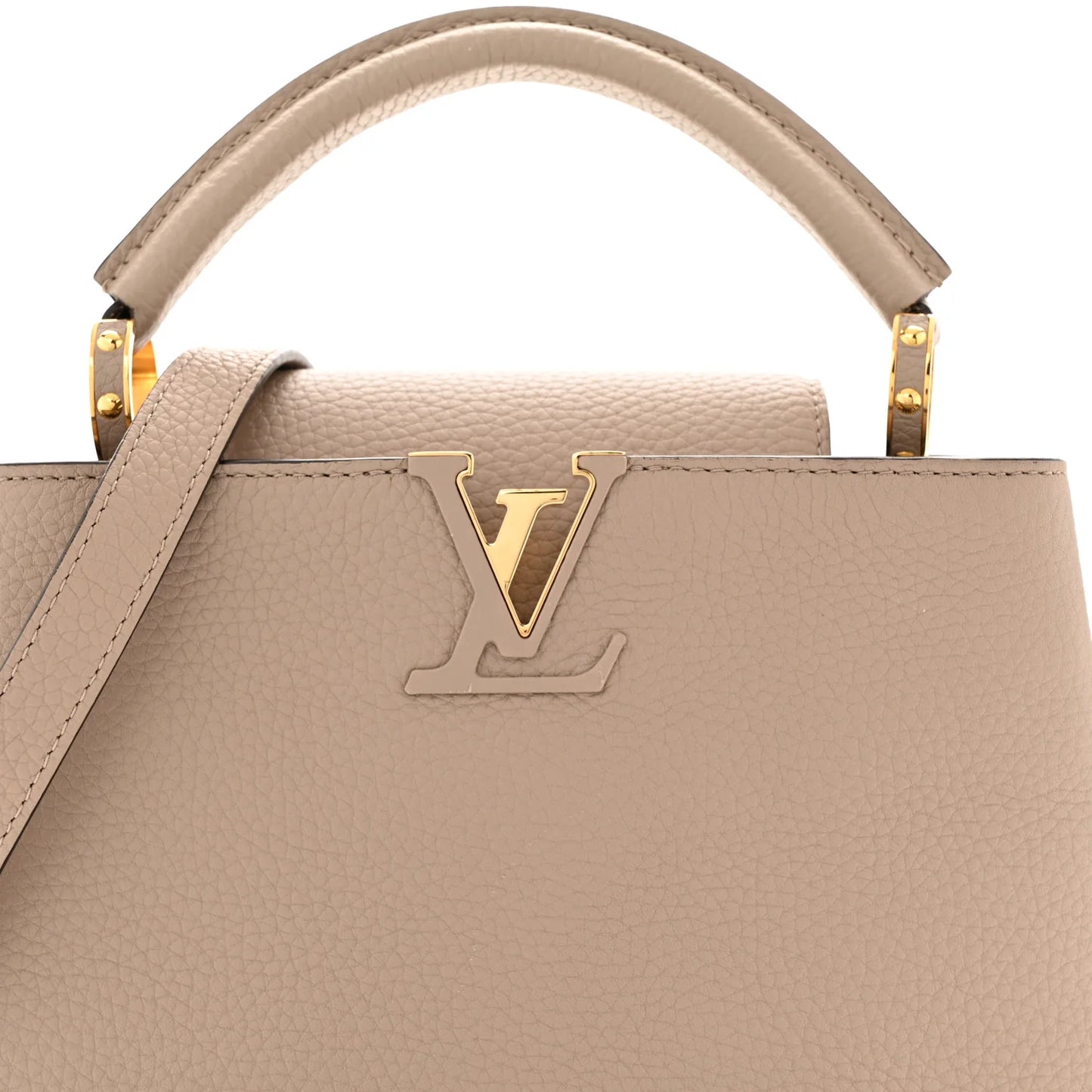 Louis Vuitton Capucines Taurillon BB Galet