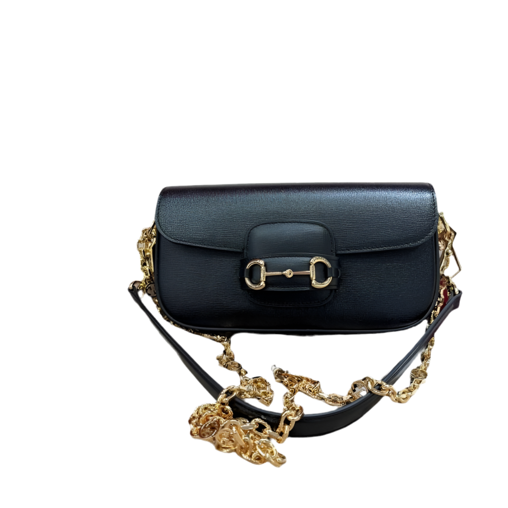 Gucci Horsebit 1955 Schoudertas Zwart Preloved Designer Bag