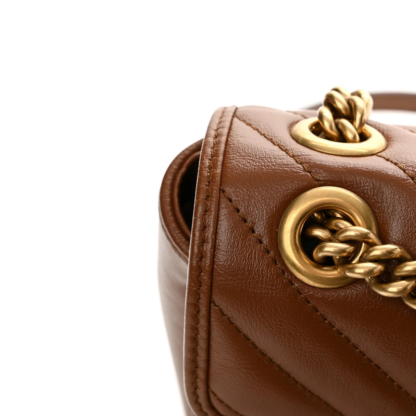 Gucci Marmont Azalea Cuir Diagonal lijnen Small dames Schoudertas Matelassé • Preloved