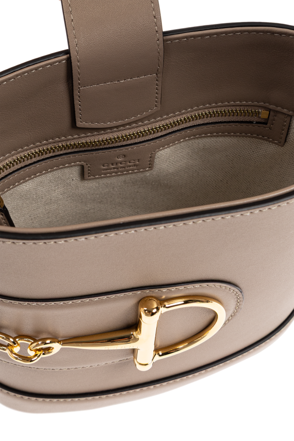 Gucci 73 Horsebit Nude Roze Small dames Schoudertas • Preloved