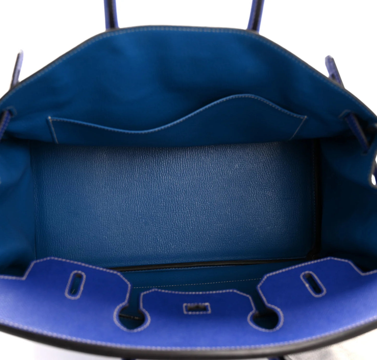 HERMES Epsom Candy Birkin 35 Bleu Electrique Mykonos