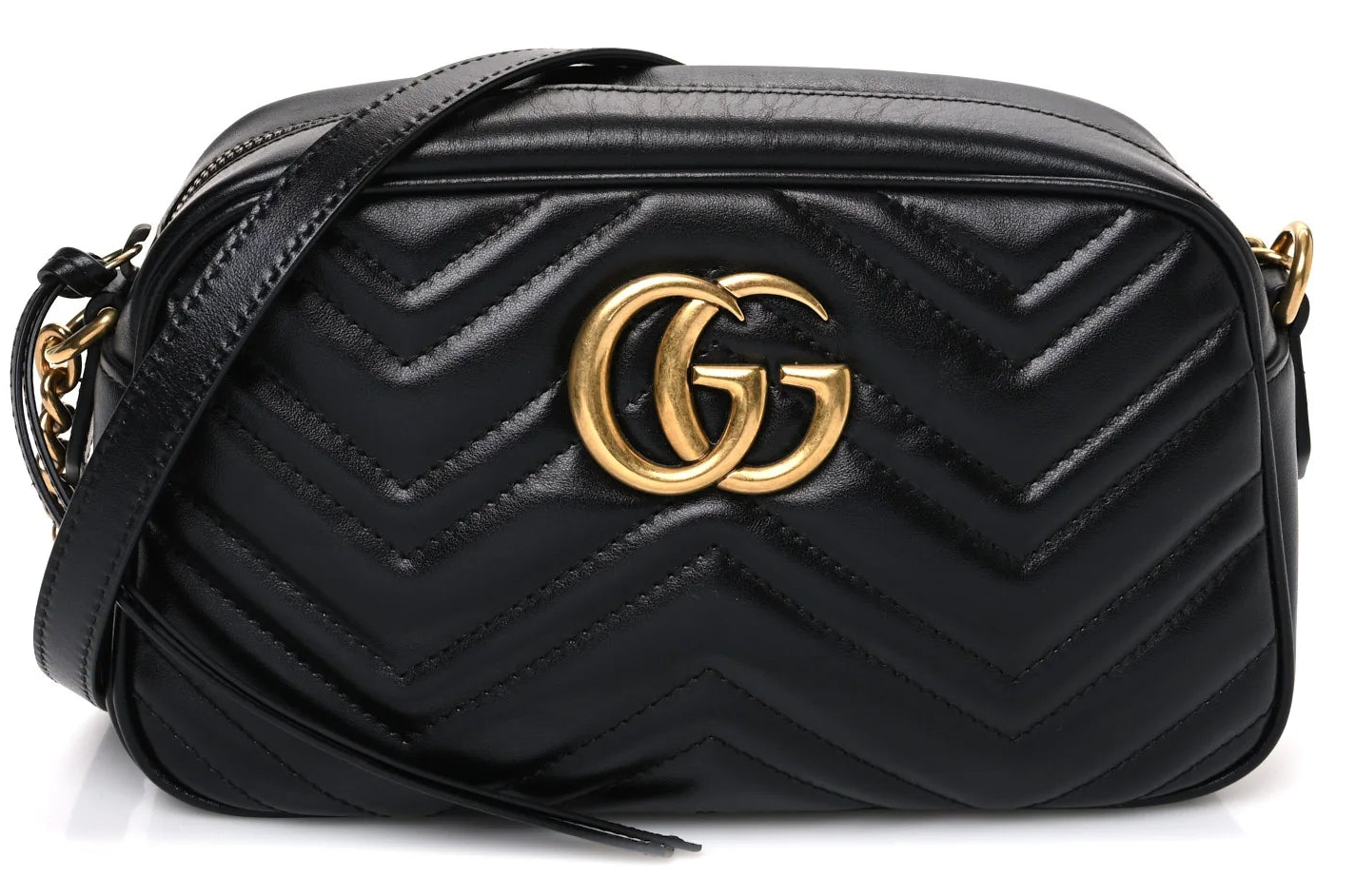 Gucci marmont matelasse mini black