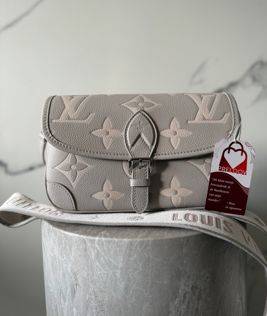 Louis Vuitton Diane dames tas schoudertas Brume Quartz