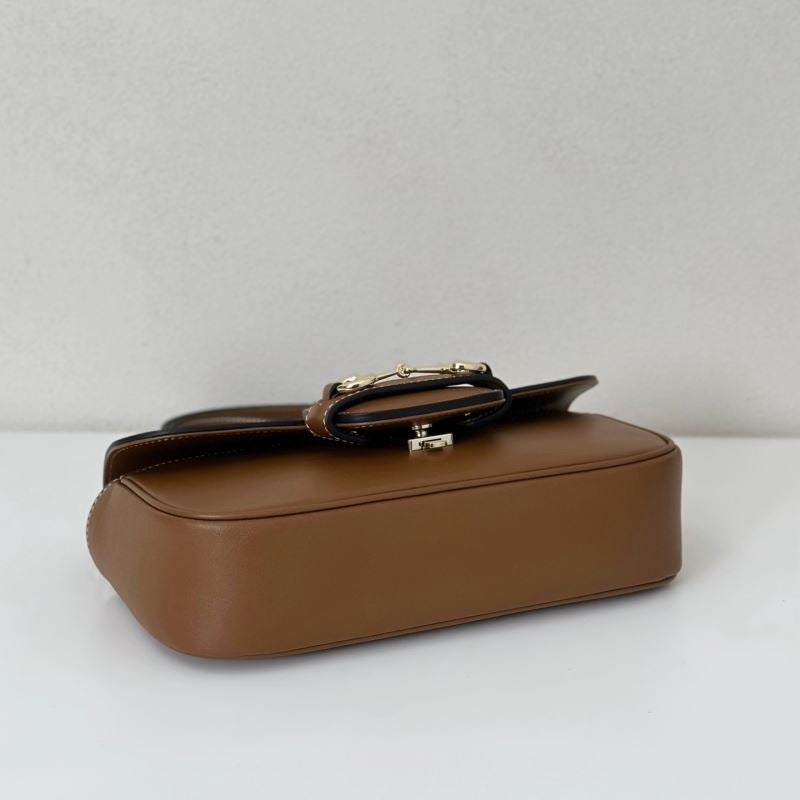 Gucci Horsebit 1955 Bruin Small dames Schoudertas • Preloved