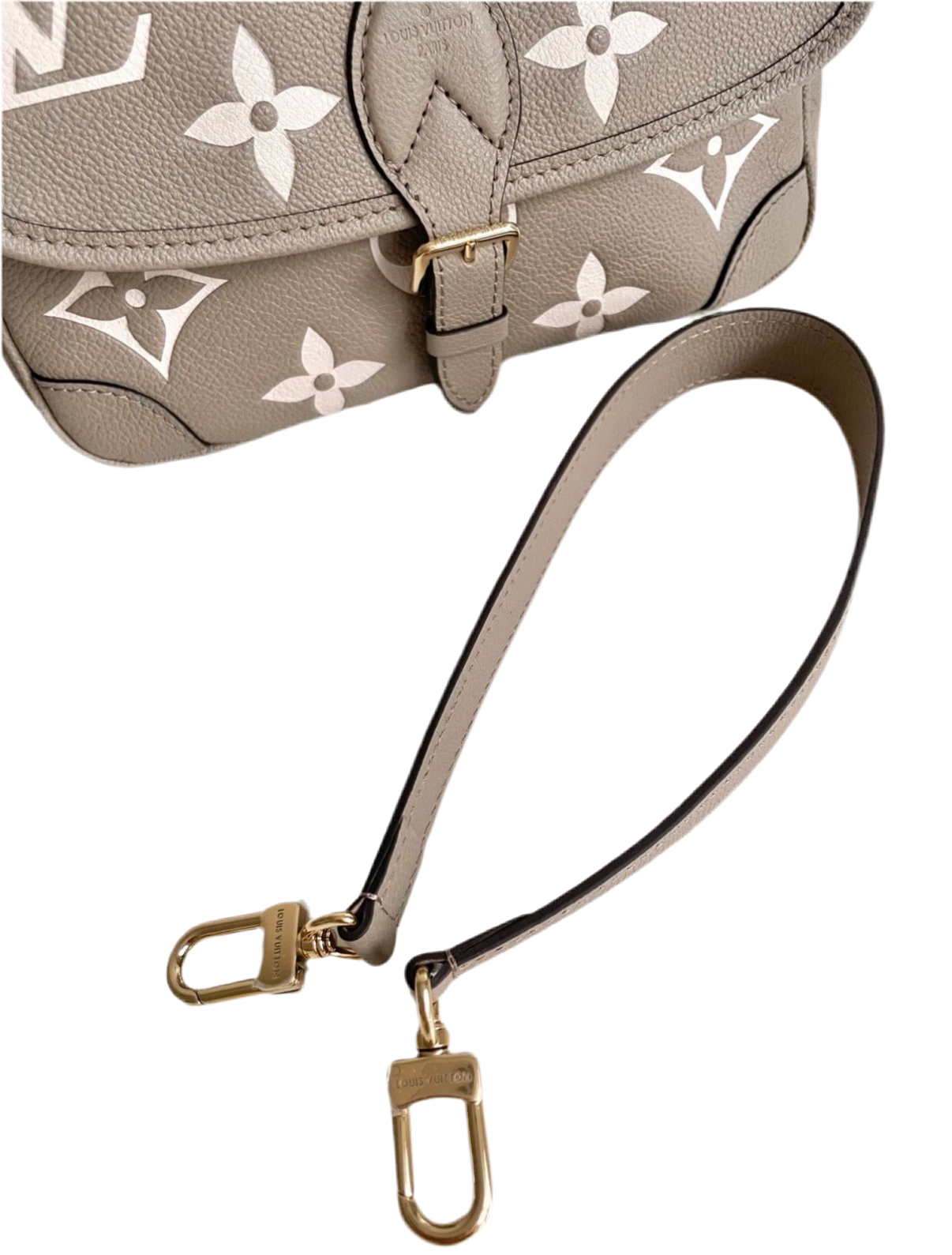 Louis Vuitton Diane Bag Tourterelle Crème Monogram Empreinte (M46583)