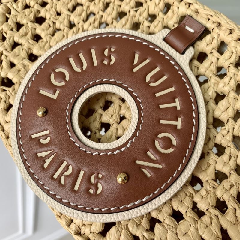 Louis Vuitton Crochet Bag Raffia Preloved Designer Schoudertas