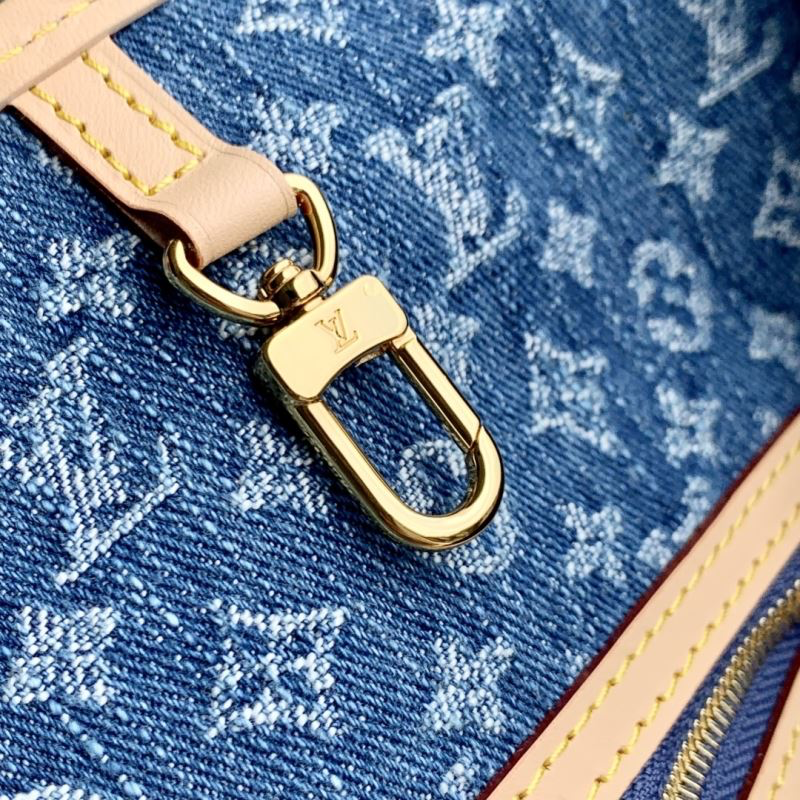 Louis Vuitton Neverfull MM Monogram Denim – Blauw Denim & Natuurlijk Leder