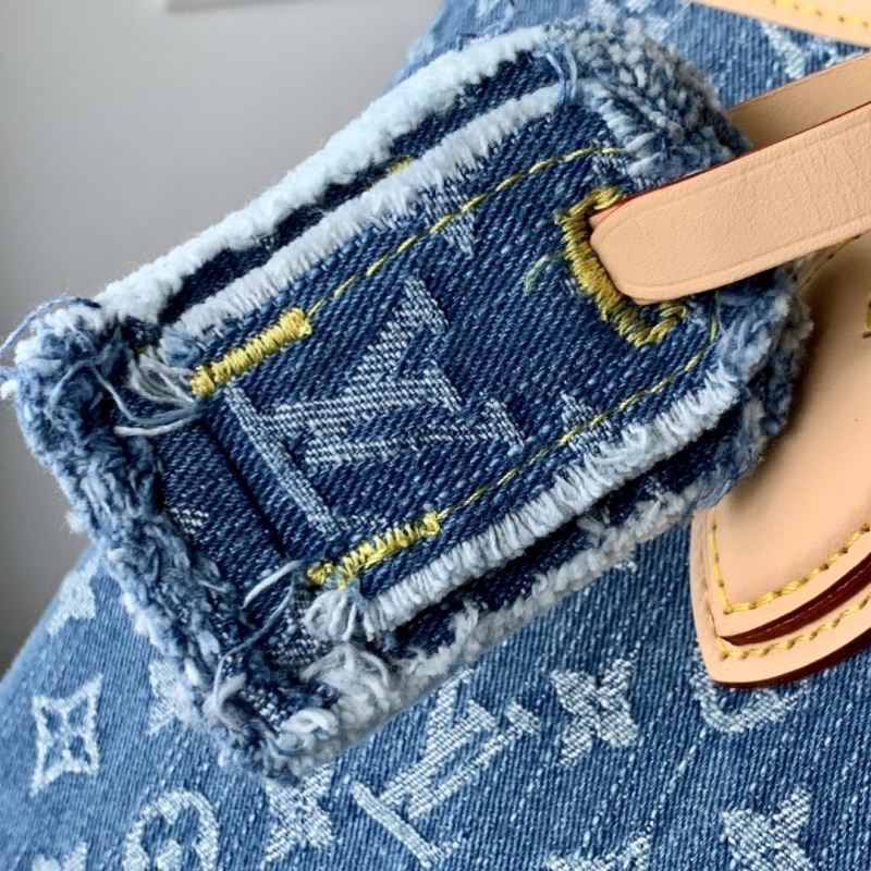 Louis Vuitton Neverfull MM Monogram Denim – Blauw Denim & Natuurlijk Leder