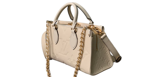 Louis Vuitton OnTheGo East West Cream Monogram Empreinte Leder (M23641)