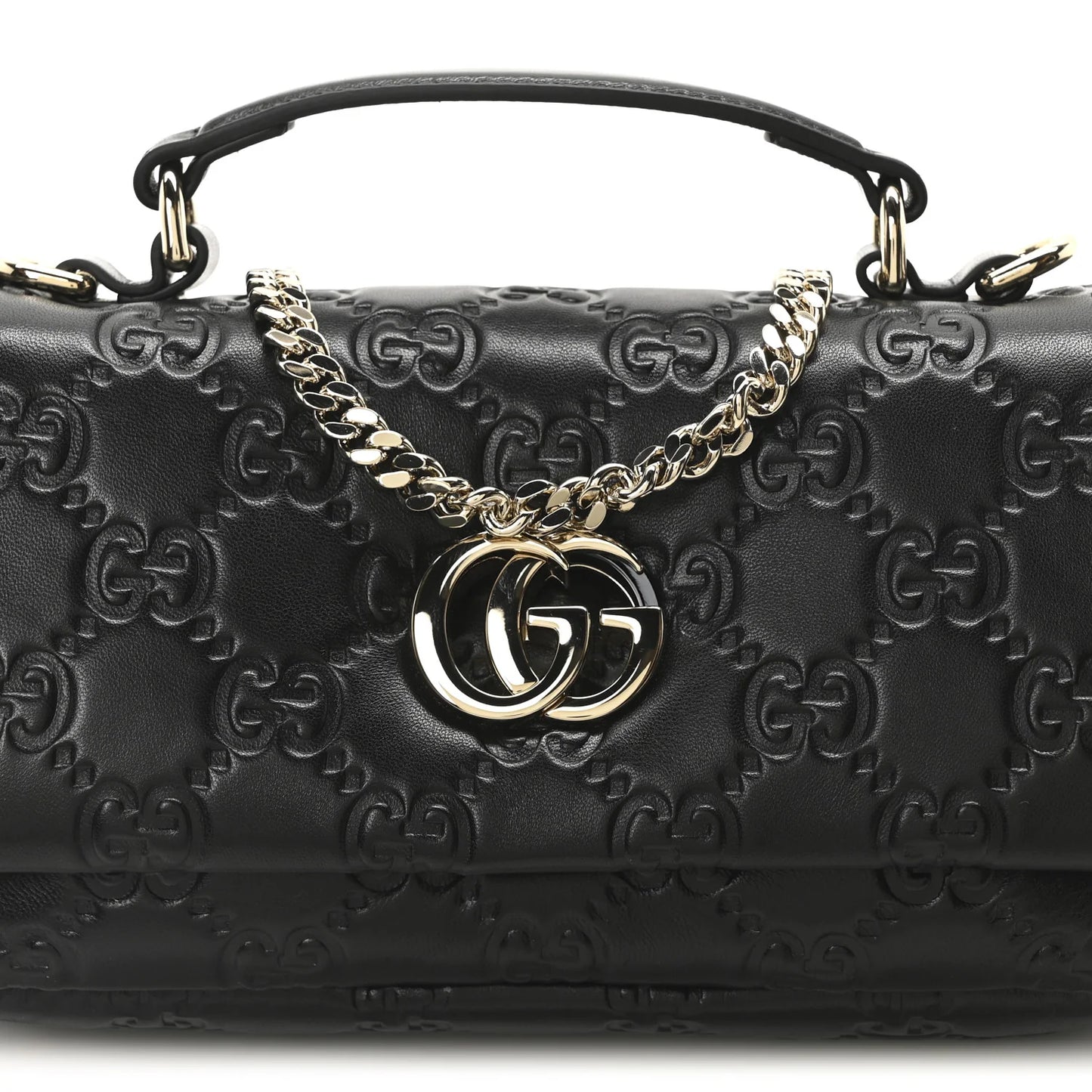 Gucci Milano Chevron schoudertas dames handtas zwart crossbody tas