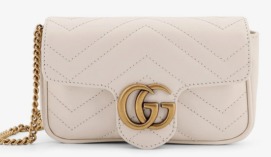 Gucci Marmont Mini Wit 2024 dames Schoudertas Matelassé • Preloved