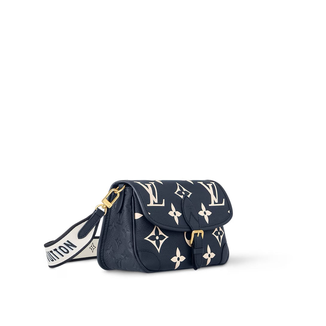 Louis Vuitton Diane Bag  Navy / Crème Monogram Empreinte Leder