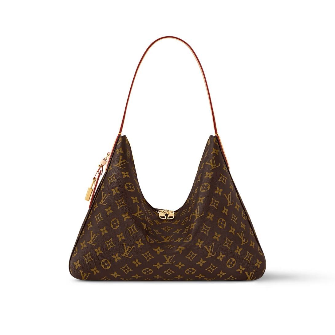Louis Vuitton Slouchy MM Bag – Natural Cowhide Leather Trim (M12098)
