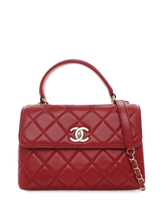 Chanel Trendy CC Top Handle Mini Red Lambskin (2021)