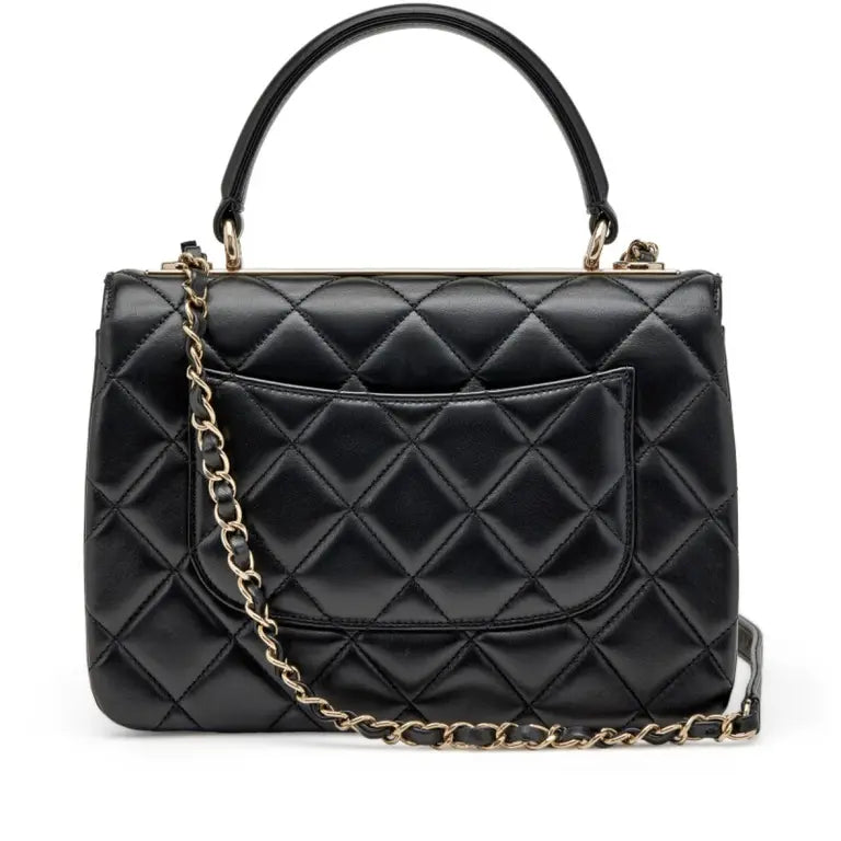 Chanel Trendy CC Top Handle  Black Lambskin Handtas